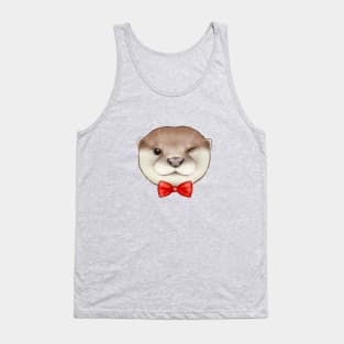 Otter with a bow tie Tank Top